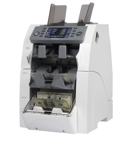 Contador de monedas de 3 bolsillos con denominaciones mixtas CR2500